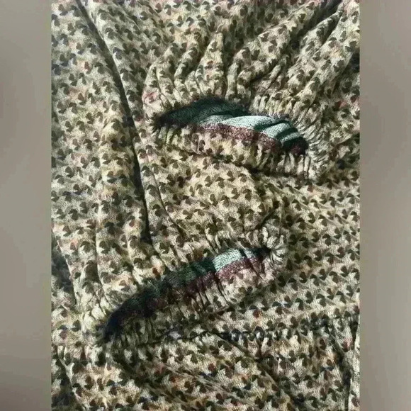 52seven Hacci Drop Waist Mock Neck Dress Sz M Brown multicolor - Picture 14 of 14